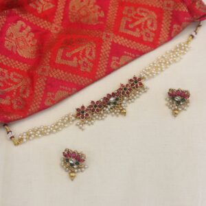 pearl chain multi center necklace set